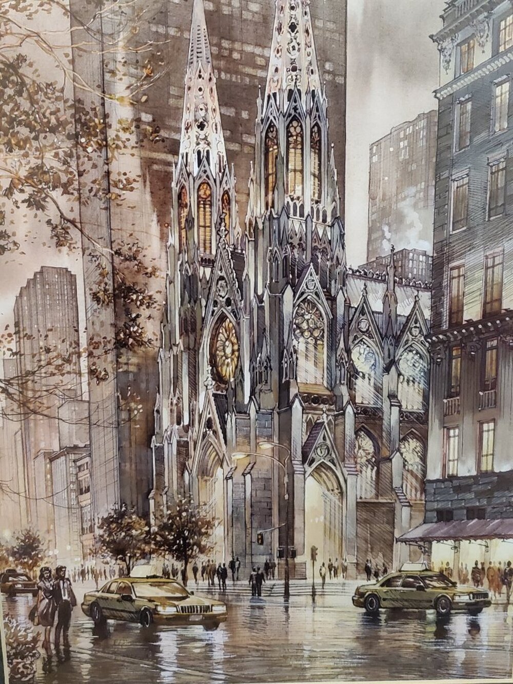 NYC art print frame